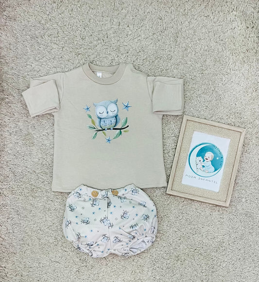 Conjunto Bebe niño "Colección Búho"